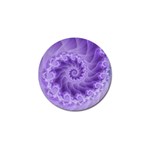 Silky Purple Spiral Fractal Golf Ball Marker