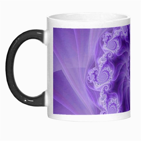 Silky Purple Spiral Fractal Morph Mug from ArtsNow.com Left