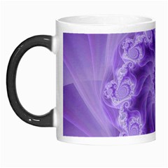 Silky Purple Spiral Fractal Morph Mug from ArtsNow.com Left