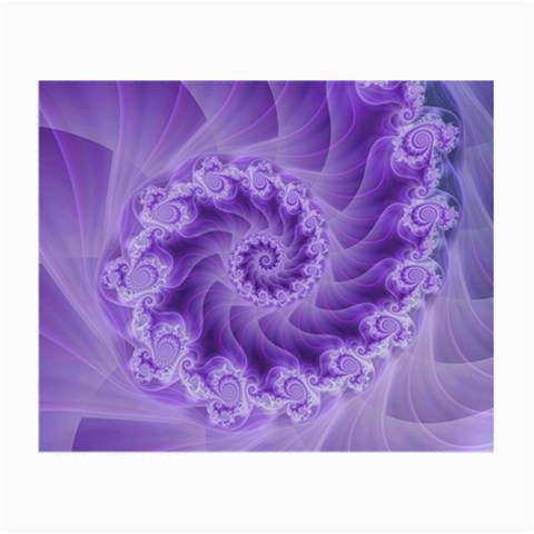 Silky Purple Spiral Fractal Small Glasses Cloth from ArtsNow.com Front