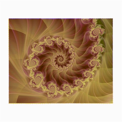 Silky Purple Spiral Fractal Small Glasses Cloth from ArtsNow.com Front