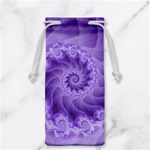 Silky Purple Spiral Fractal Jewelry Bag