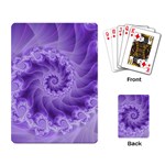 Silky Purple Spiral Fractal Playing Cards Single Design