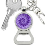 Silky Purple Spiral Fractal Bottle Opener Key Chain