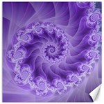 Silky Purple Spiral Fractal Canvas 12  x 12 