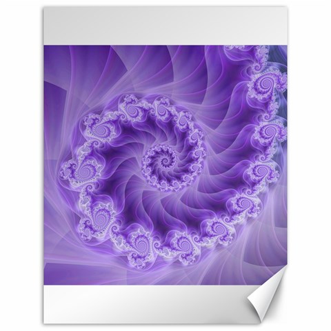 Silky Purple Spiral Fractal Canvas 12  x 16  from ArtsNow.com 11.86 x15.41  Canvas - 1