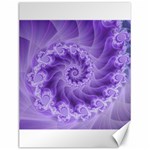 Silky Purple Spiral Fractal Canvas 12  x 16 