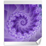 Silky Purple Spiral Fractal Canvas 20  x 24 