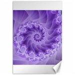 Silky Purple Spiral Fractal Canvas 20  x 30 