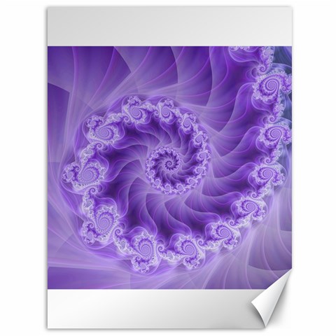 Silky Purple Spiral Fractal Canvas 36  x 48  from ArtsNow.com 35.26 x46.15  Canvas - 1