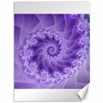 Silky Purple Spiral Fractal Canvas 36  x 48 