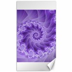 Silky Purple Spiral Fractal Canvas 40  x 72 