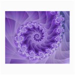 Silky Purple Spiral Fractal Small Glasses Cloth (2 Sides)