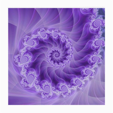 Silky Purple Spiral Fractal Medium Glasses Cloth from ArtsNow.com Front