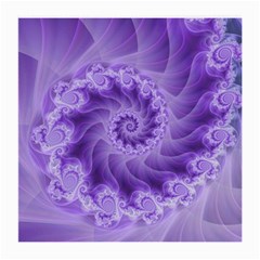 Silky Purple Spiral Fractal Medium Glasses Cloth (2 Sides) from ArtsNow.com Front