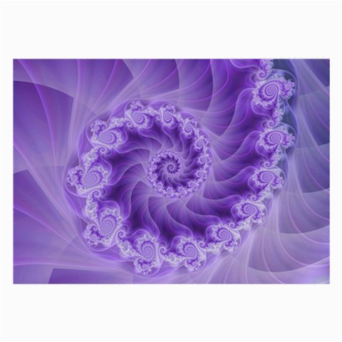 Silky Purple Spiral Fractal Large Glasses Cloth from ArtsNow.com Front