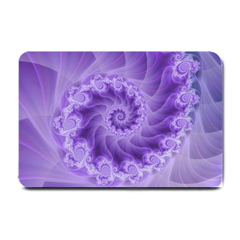 Silky Purple Spiral Fractal Small Doormat from ArtsNow.com 24 x16  Door Mat