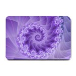 Silky Purple Spiral Fractal Small Doormat