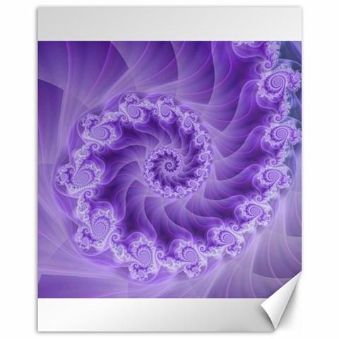 Silky Purple Spiral Fractal Canvas 11  x 14  from ArtsNow.com 10.95 x13.48  Canvas - 1