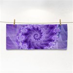 Silky Purple Spiral Fractal Hand Towel