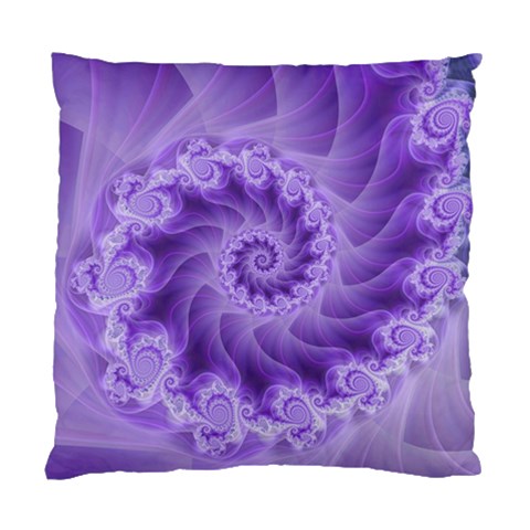 Silky Purple Spiral Fractal Standard Cushion Case (One Side) from ArtsNow.com Front