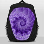 Silky Purple Spiral Fractal Backpack Bag