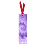 Silky Purple Spiral Fractal Small Book Mark