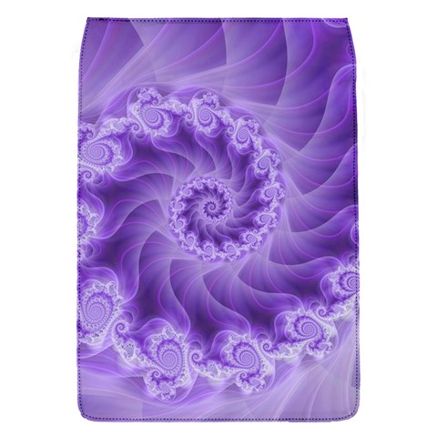 Silky Purple Spiral Fractal Removable Flap Cover (S) from ArtsNow.com Front