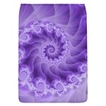 Silky Purple Spiral Fractal Removable Flap Cover (S)