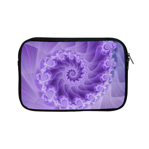 Silky Purple Spiral Fractal Apple iPad Mini Zipper Case from ArtsNow.com Front