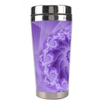 Silky Purple Spiral Fractal Stainless Steel Travel Tumbler