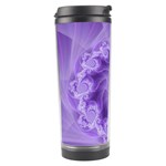 Silky Purple Spiral Fractal Travel Tumbler