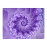 Silky Purple Spiral Fractal Double Sided Flano Blanket (Mini)