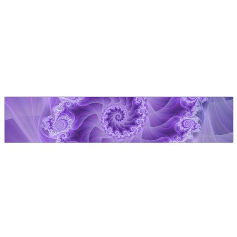 Silky Purple Spiral Fractal Flano Scarf (Small) from ArtsNow.com Front