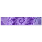 Silky Purple Spiral Fractal Flano Scarf (Small)