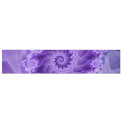 Silky Purple Spiral Fractal Flano Scarf (Small) from ArtsNow.com Back