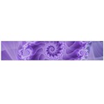 Silky Purple Spiral Fractal Flano Scarf (Large)