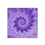 Silky Purple Spiral Fractal Satin Bandana Scarf