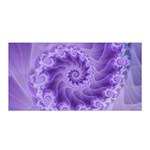 Silky Purple Spiral Fractal Satin Wrap