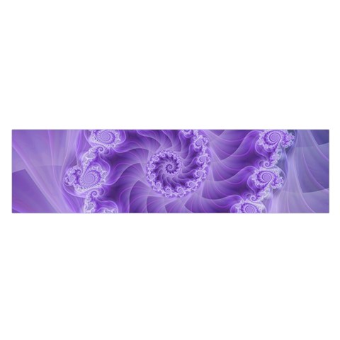 Silky Purple Spiral Fractal Satin Scarf (Oblong) from ArtsNow.com Front