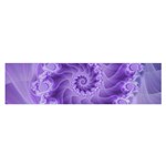 Silky Purple Spiral Fractal Satin Scarf (Oblong)