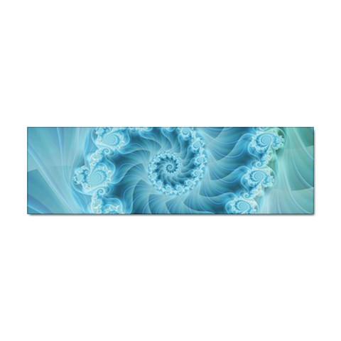 Silky Blue Spiral Fractal Sticker (Bumper) from ArtsNow.com Front