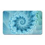 Silky Blue Spiral Fractal Magnet (Rectangular)