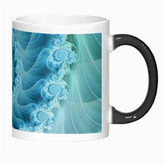 Silky Blue Spiral Fractal Morph Mug from ArtsNow.com Right