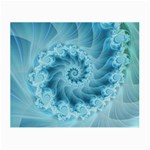 Silky Blue Spiral Fractal Small Glasses Cloth