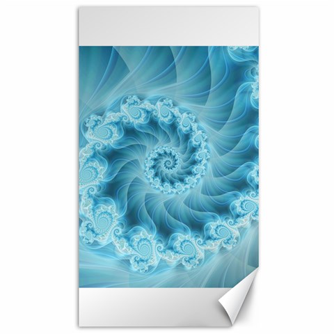 Silky Blue Spiral Fractal Canvas 40  x 72  from ArtsNow.com 39.28 x69.23  Canvas - 1