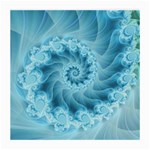 Silky Blue Spiral Fractal Medium Glasses Cloth