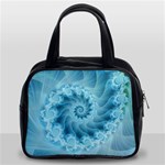 Silky Blue Spiral Fractal Classic Handbag (Two Sides)