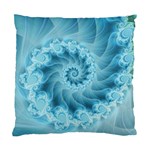 Silky Blue Spiral Fractal Standard Cushion Case (One Side)