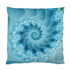 Silky Blue Spiral Fractal Standard Cushion Case (Two Sides) from ArtsNow.com Back